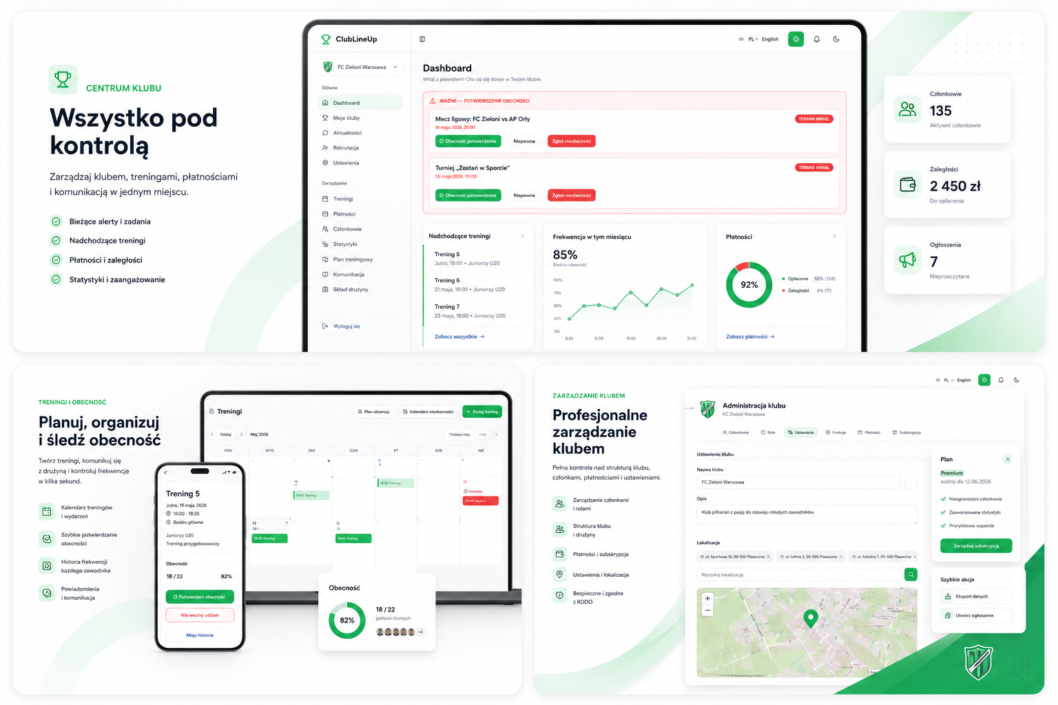 ClubLineUp - Sports Club Management Platform | SportClub